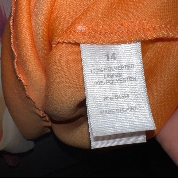 BISOU BISOU Multicolored Sherbet Flowy Dress Size 14 - Picture 4 of 11